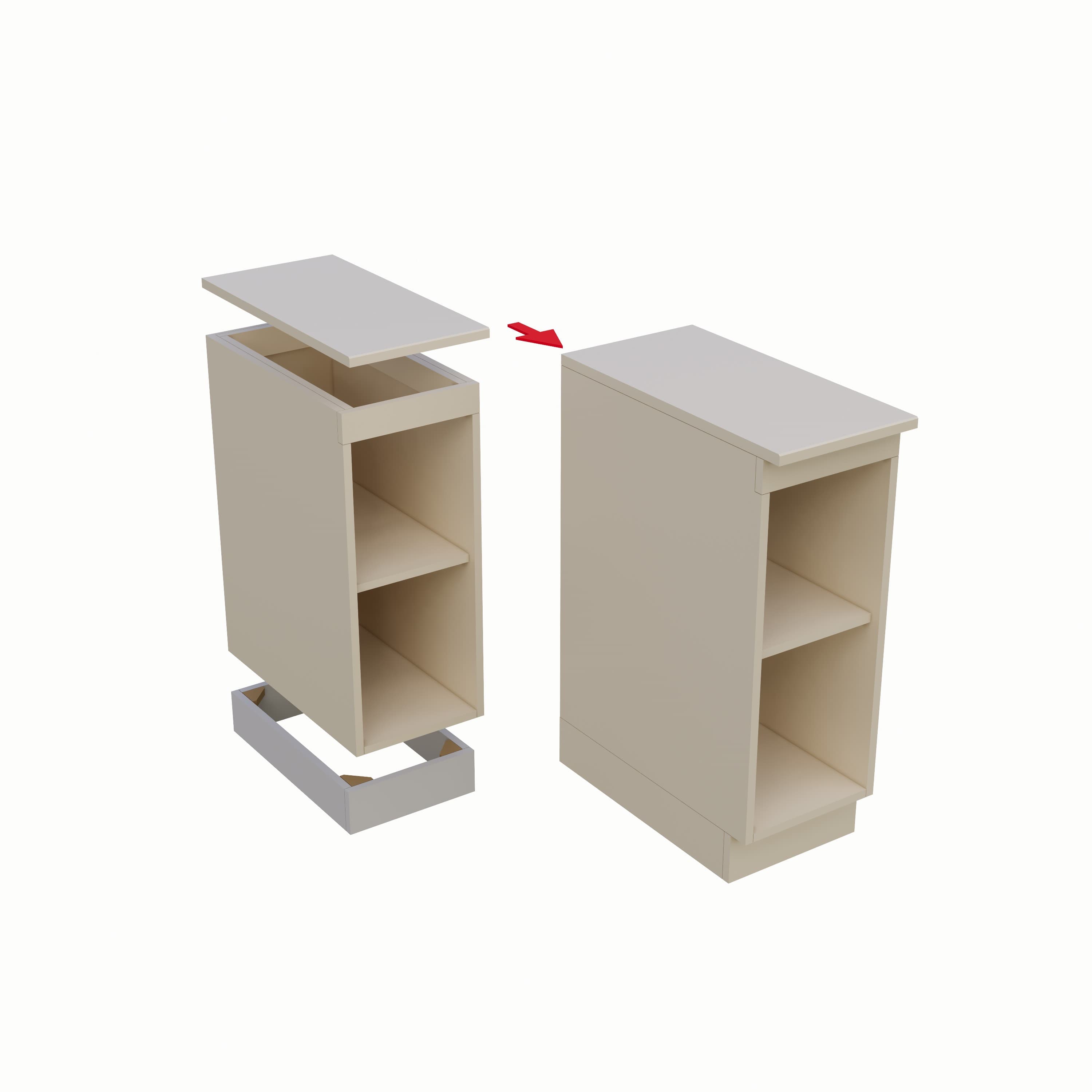 Tủ bếp dưới 300